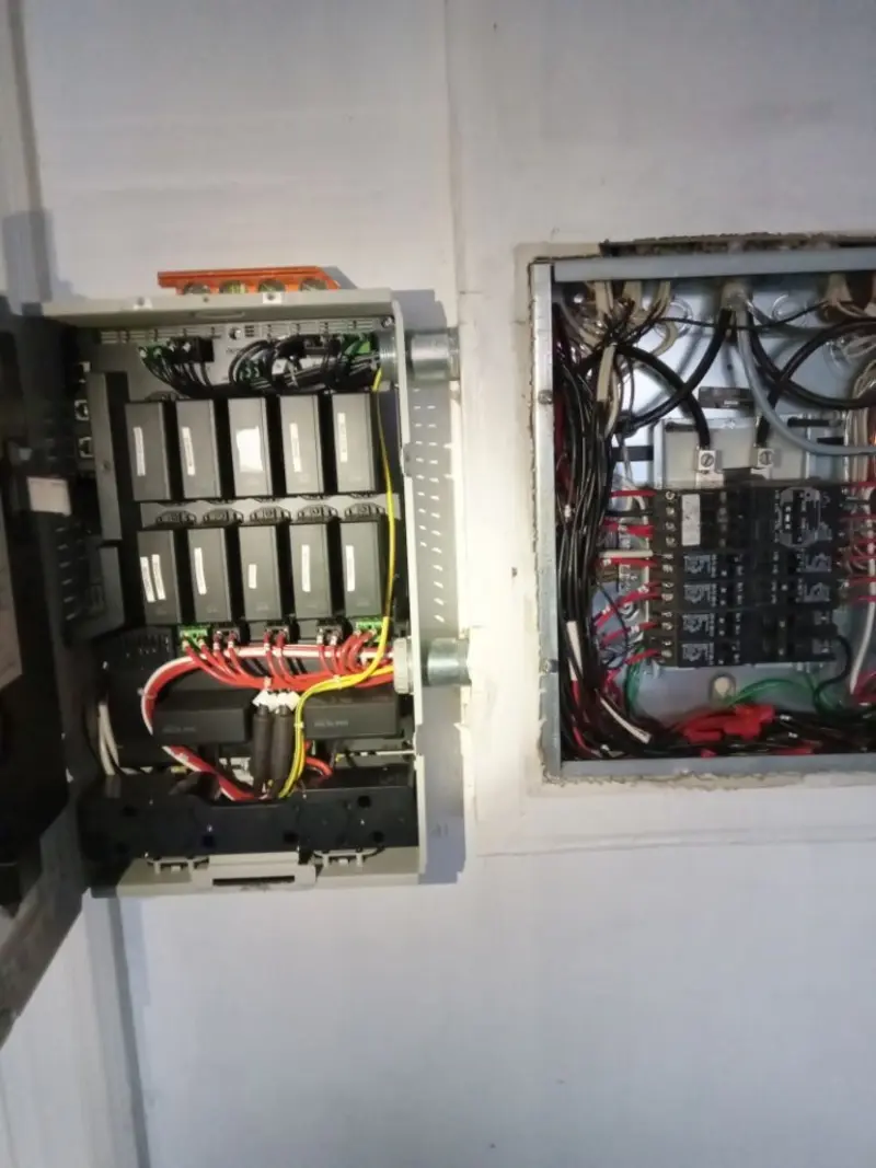 Electrical panel upgrade completed for Security Camera Wiring in Park Center